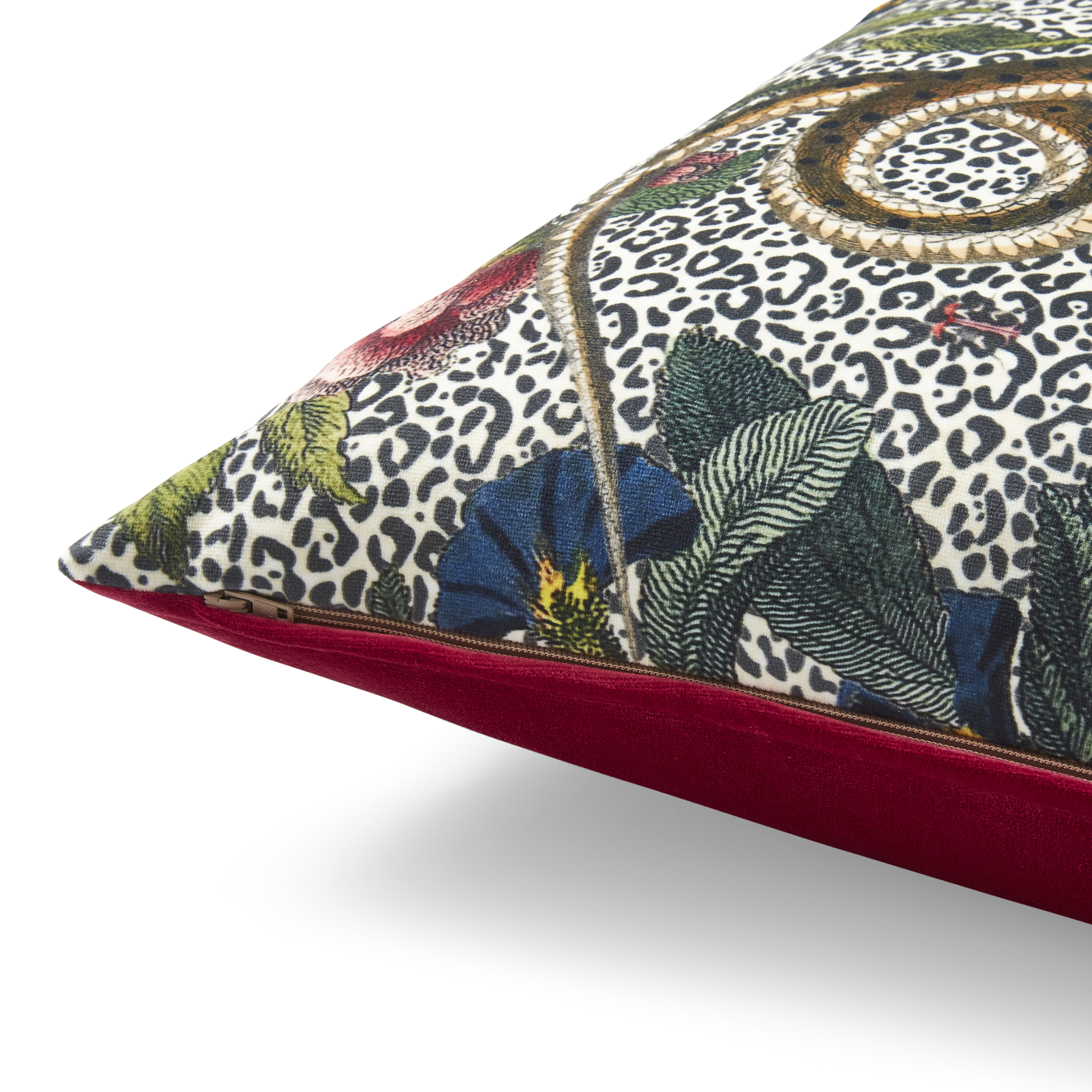 Creatures of Curiosity  Animal Print Velvet Pillow image number null